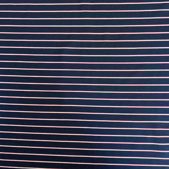 Jack Nicklaus Navy and White/Pink Pinstripes Golf Polo XXL Staydri - Picture 7 of 10